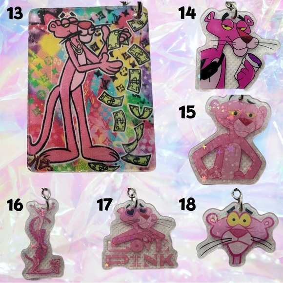 Cute Pink Cat KBK Keychains - Picture 4 of 9